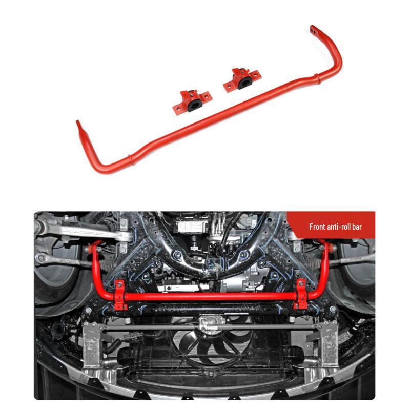 Front Strut Bar & Battery Skid Plate for Tesla Model 3/Y/X/S - Anti-Roll LVTU Balance Bar
