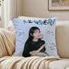 Idol Kpop QWER CChodan Cushion Cover Pillowcase Antidustmite living Room Sofa Decor Cushion Room