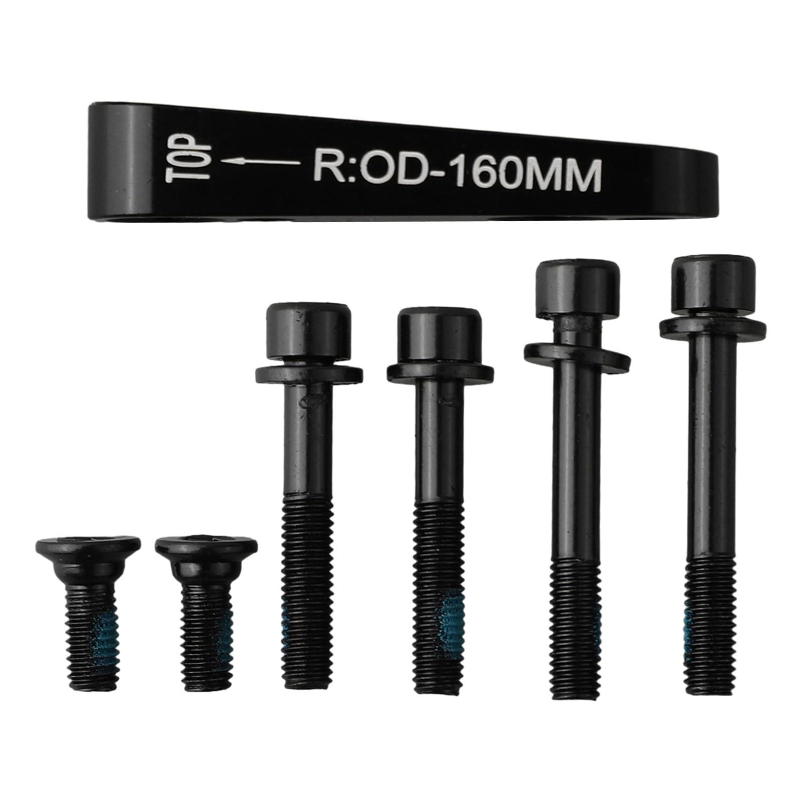 Disc Brake Adaptor Compatible For-Shimano Flat Mount M5 Mounting Screw R160