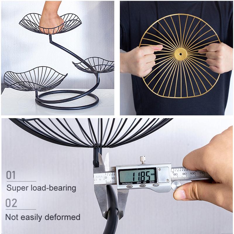 Φρουτιέρα 3 Επιπέδων Φρουτιέρα Μπολ Οργανωτής Λαχανικών για Κουζίνα, Αποσπώμενη Αποθήκευση Λαχανικών Μοντέρνα Φρουτιέρα