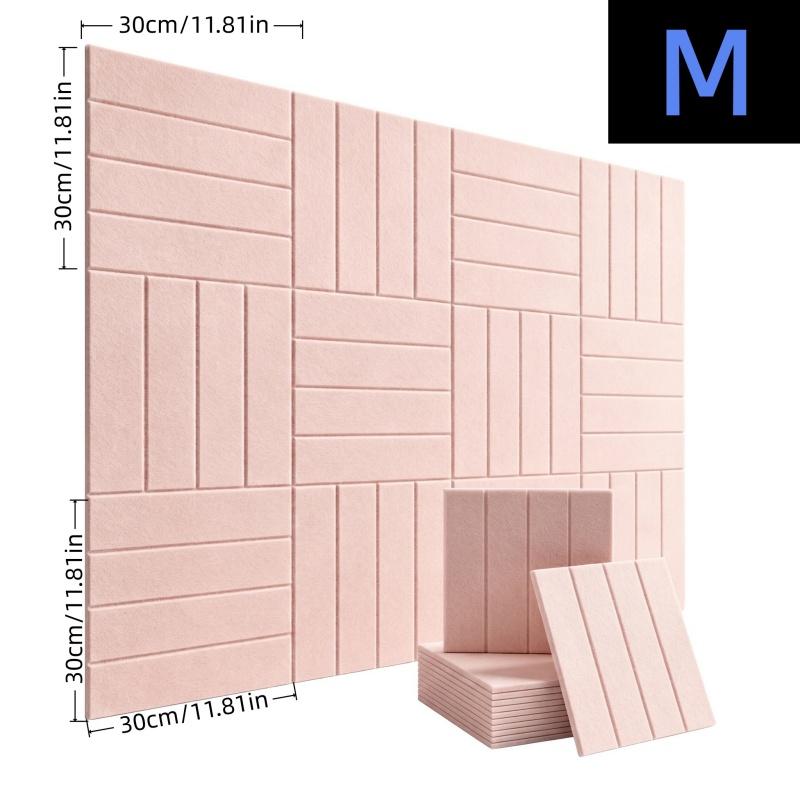 12pcs Large Arched Felt Bulletin Board, Self-Adhesive Notice Board, Foldable Decorative Felt Pin Board, Decor Soundproof Panel