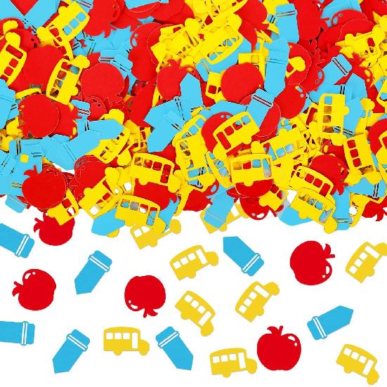 Whaline 300Pcs Hanukkah Table Confetti Menorah Star Dreidel Shaped Glitter Confetti Blue Gold Silver Table Centerpiece For Chanukah Party Decoration