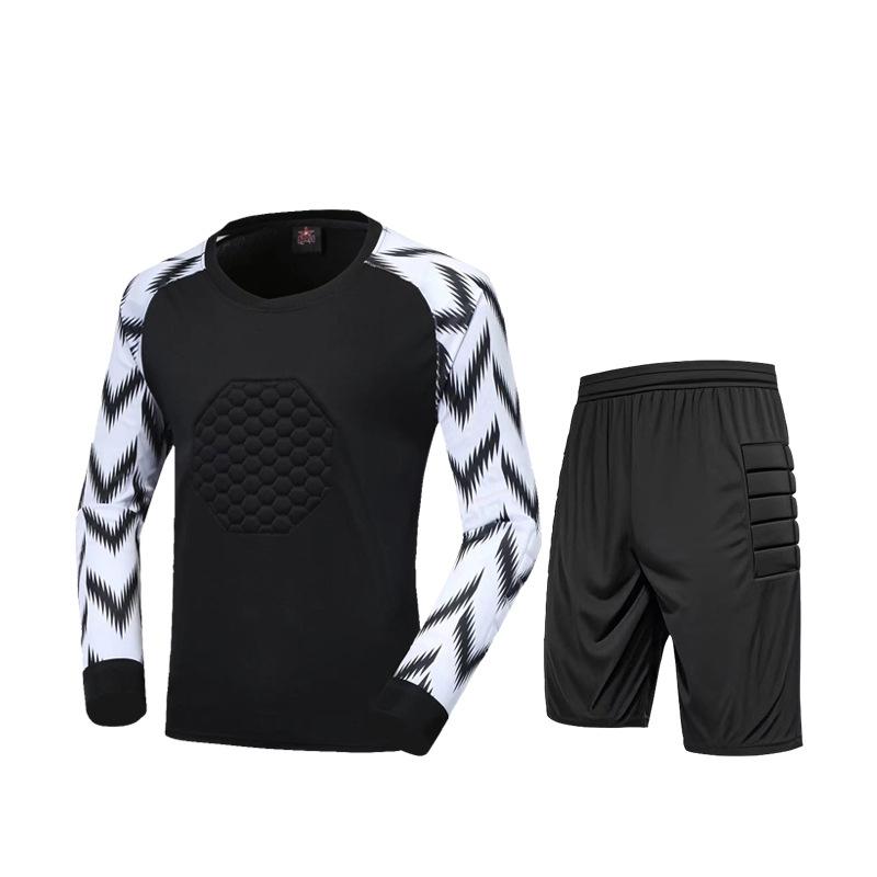 Factory Direct Sales, a Goalkeeper Suit, Anti-drop and Anti-collision Sponge Pad Set, Cross-border Training Football Suit.