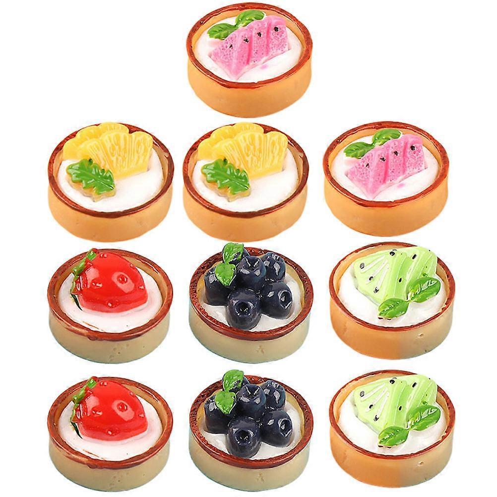Artificial Cake Model Mini Fake Cake for Decor 18Pcs Lifelike Dessert Toys