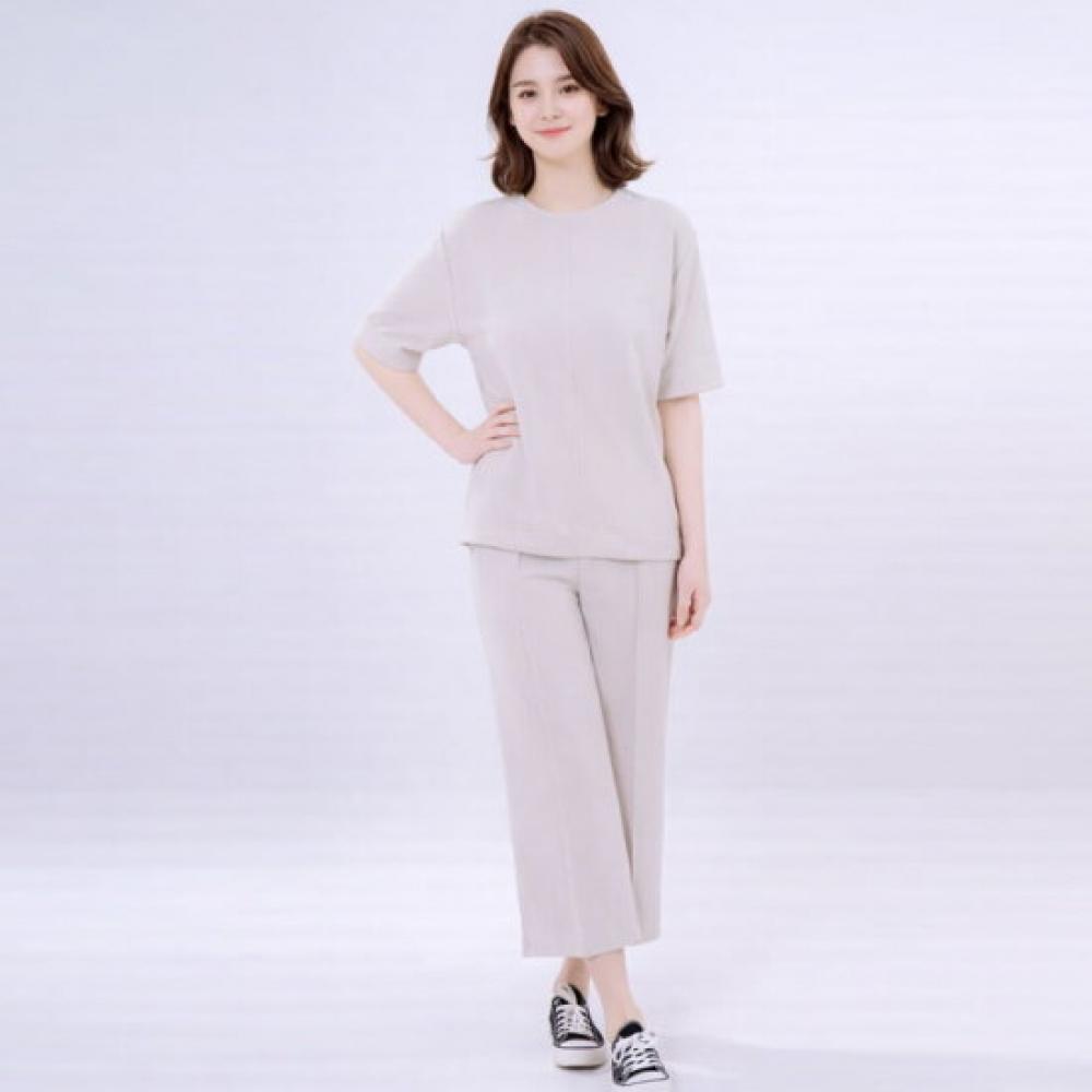 Elua Loose FiT T shirT + Wide panTs seT + T shirT + Sheer Cardigan