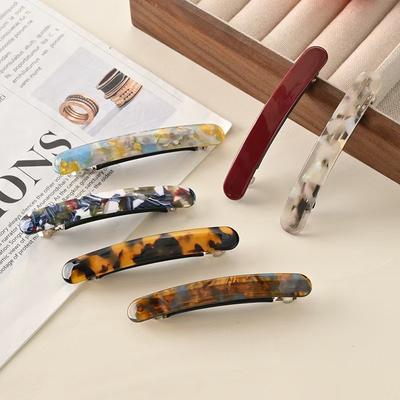 Elegante Farbverlaufs-Haarspange für Damen Koreanische Version Federklemme Mode Mädchen Haarnadel Haaraccessoires