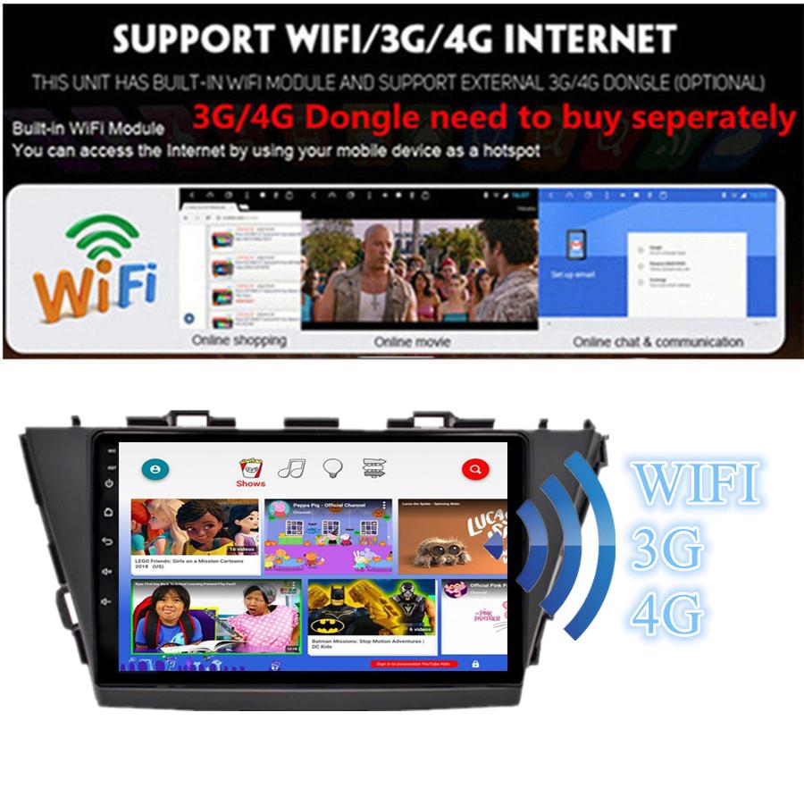 9'' Android 10.1 Stereo Radio GPS Navigation For Toyota Prius V Plus Alpha 12-16