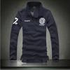 Trendy Urban Men's Slim Fit Long Sleeve Polo Shirt Casual Cotton Top