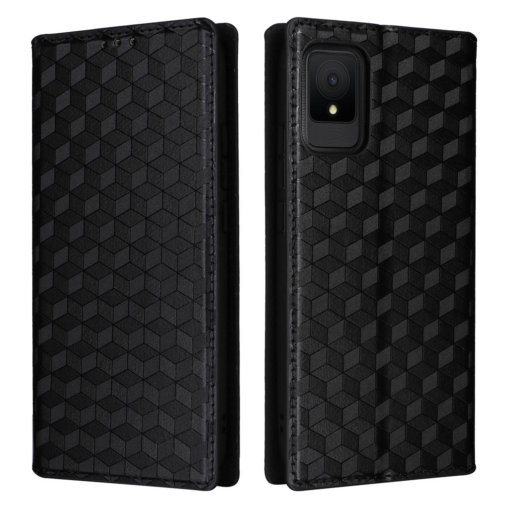 For TCL 502 Magnetic Case Leather Anti-scratch Flip Stand Phone Cover