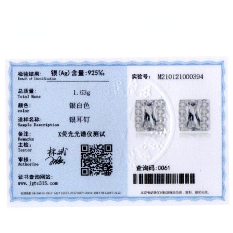 Tancise 925 Sterling Silver Zircon Earrings Drop Earrings For Women Wedding Party Gifts