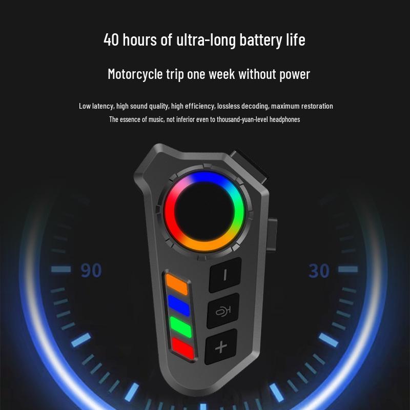 K06A Motorcycle Bluetooth Helmet Headset: Music, Waterproof, Long Battery, Wired Options