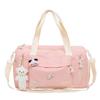 Cartoon Travel Handbag for Women with Large Capacity Lightweight Storage Bag Independent Shoe Warehouse Sports Gym Bag Boarding Bag