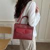 Woven pattern bag women's new retro versatile shoulder bag large capacity handbag tote bag