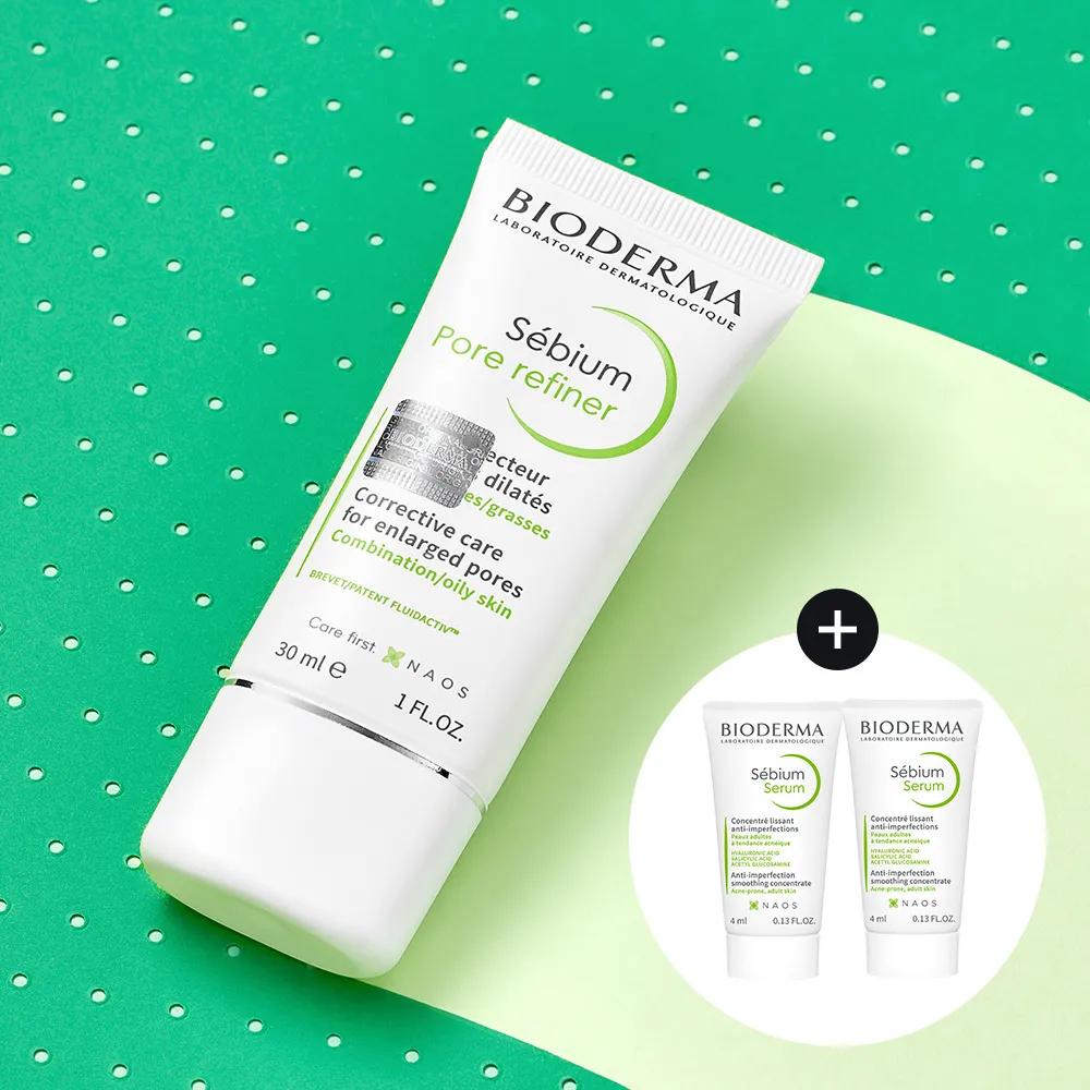 Bioderma Sebium Pore Refiner 30ml Set (+Sebium Siero 4ml*2)