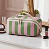 Polka Dot/Striped Women's Cosmetic Bag Vintage Travel Cosmetic Case  Makeup Accessory