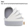 Cotton Rope Storage Basket With Multicolor Weave For Toy Organizers And Home Supplies