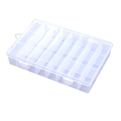 10/15/24 Fächer Aufbewahrungsbox Transparent Verstellbar Artikel Organizer Behälter(24 Gitter)