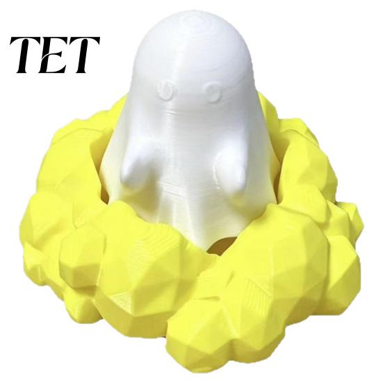 Mini Desk Accessory 3D Printed Cute Ghost Fidget Clicker Toy, Halloween Stress Trendy Office Decoration Relief Ornament Pen Holder, Novelty