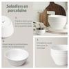 Bols à soupe - DOWAN - DOWAN 946ml Grands Bols à Soupe - Ensemble de 4 - Porcelaine - Résistants aux éclats