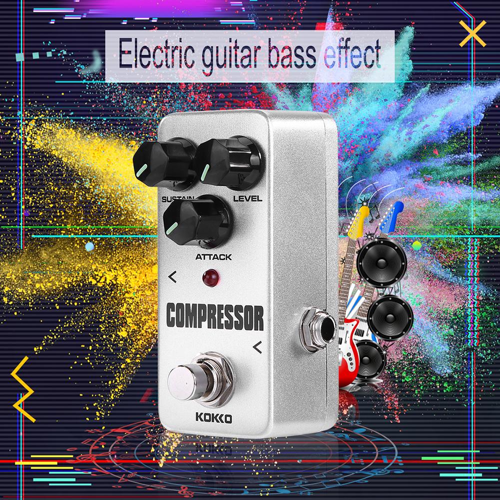 Guitar Effect Pedal Compressor 9V Adapter Power Supply 6.35mm Audio Plug Guitar Accessories Stringed Instruments Parts