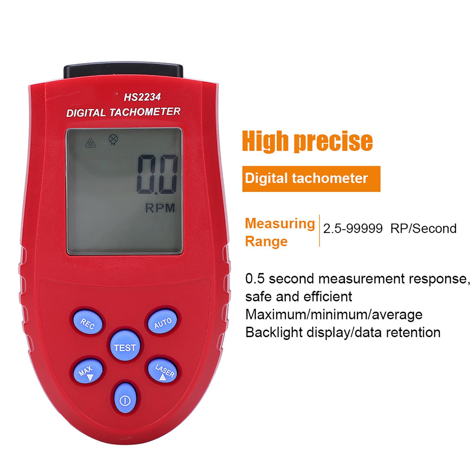 

234 Tachometer Non Contact Digital Display Speedometer Digital Tachometers