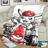 Pokémon Comfortable  Print Flannel Blanket for Travel, Bedrooms, Sofas, Beds, Chairs, Picnics-kwq174