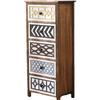 Solid Wood Multi-layer Drawer Cabinet – Retro Simple Storage Side Cabinet, Narrow Combination for Organizing