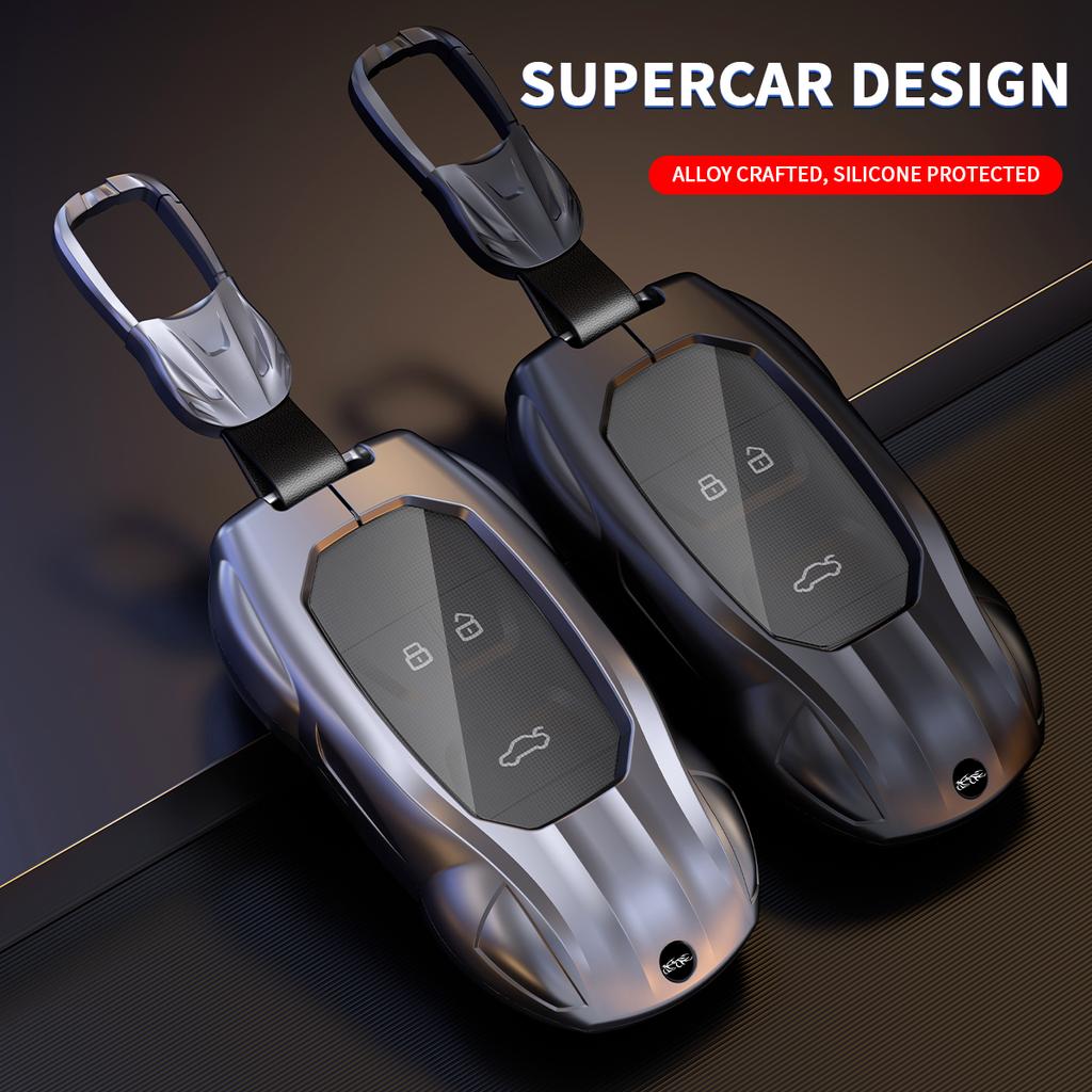 Silicone Car Smart Key Case Cover for Chery Arrizo Tiggo 3 5X 4 8 Glx 7 2019 2020 Protector Keychain Accessories Metal Shell