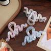 High-Grade Acrylic Jelly Color Hair Claw – Mermaid Princess Wave Clip