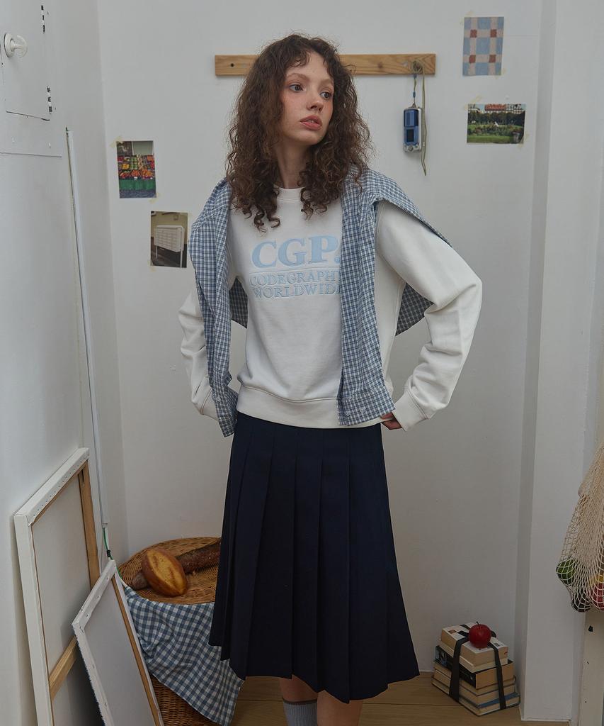 CGP (Women) Square Logo Sweatshirt_Off-White