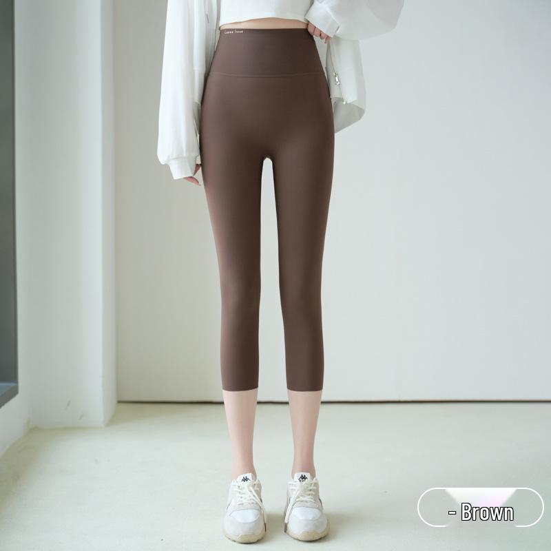 

2026 High Waist Cropped Yoga Pants for Women - Comfortable, Thin, No Visible Lines, Spring/Summer Style XX-Large