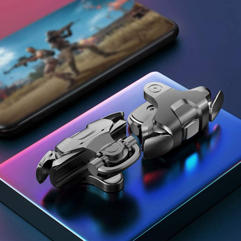 

Mobile Game Controller Game Trigger for PUBG/Fortnite/Call of Duty,Shooter Sensitive Controller Joysticks Aim & Fire Trigger чёрный