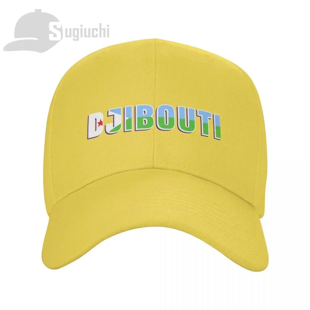 Djibouti Country Flag With Name Baseball Cap Unisex Women Summer Unisex Hip Hop Caps Golf Hat Trucker Caps