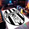 Tappeto Rug Juve per Soggiorno Camera da Letto Casa Decorazione Divano, Tappetino Antiscivolo per Giochi Bambini