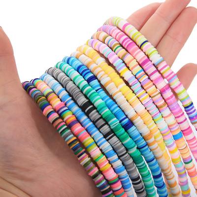 Colored Clay Slices & Spacer Beads for Handmade DIY Jewelry: Bracelets, Necklaces, Accessories