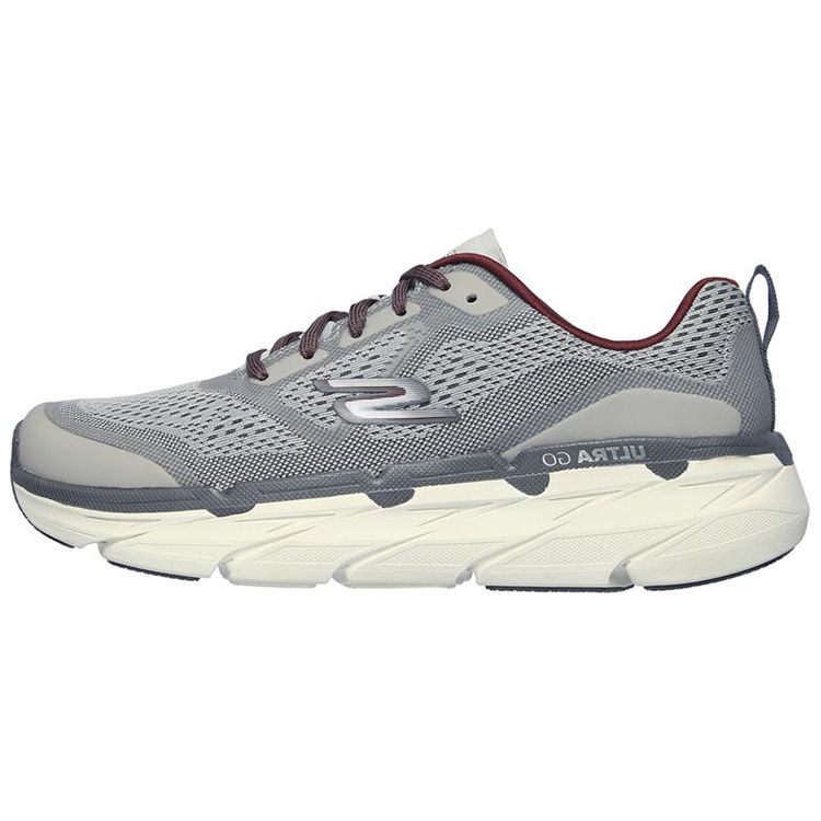 Skechers Max Cushioning Premier Удобные Амортизирующие Прочные Низкие Тренировочные Кроссовки Мужские Кроссовка Серый Белый 54450-GYRD 39.5