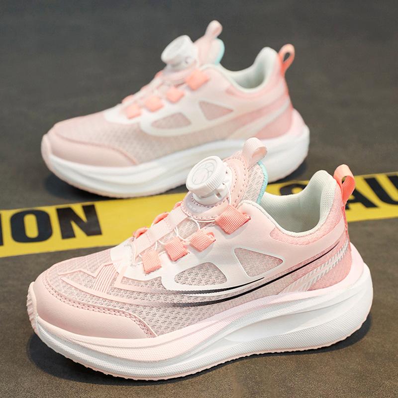 Girls Shoes Sneakers Summer 2025 New Mesh Non-slip Children Breathable Dad Shoes Girls Middle and Older Children Running