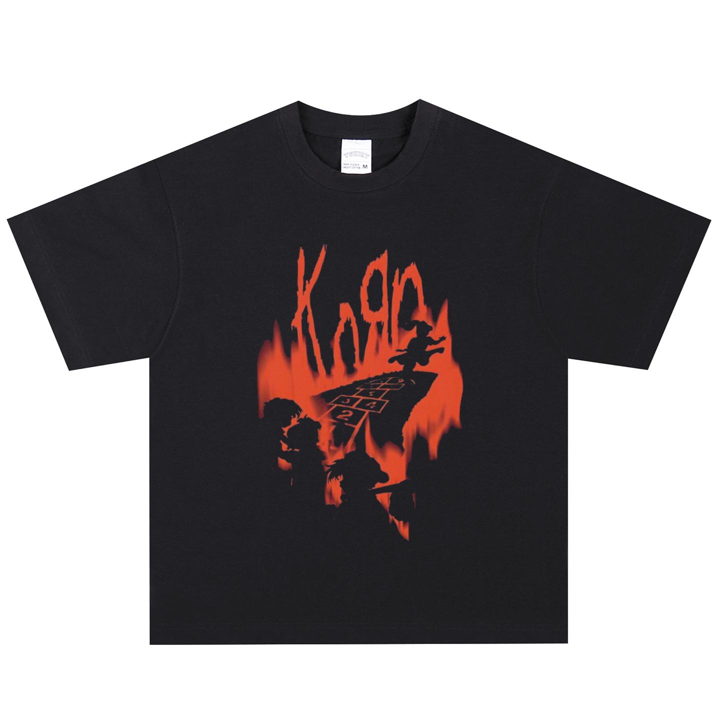 Korn T-Shirt, Soft Fabric Casual Daily Wear XXL