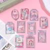 3D Relief Japanese Kawaii Stained Glass Windows Series Diy Cute Aesthetic Stickers For Scrapbooking Bookmarks