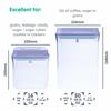 iChewie - BopTop (2-Piece Set) Airtight Food Storage Containers - Mechanical Silicone Airtight Cans - BPA-Free and Stackable - Approx. 500/1500ml