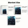 Death Knight 2D Flat Pattern Flannel Blanket High quality All Seasons Warmth and Comfort Perfect for Christmas Gifts.MMT0918110