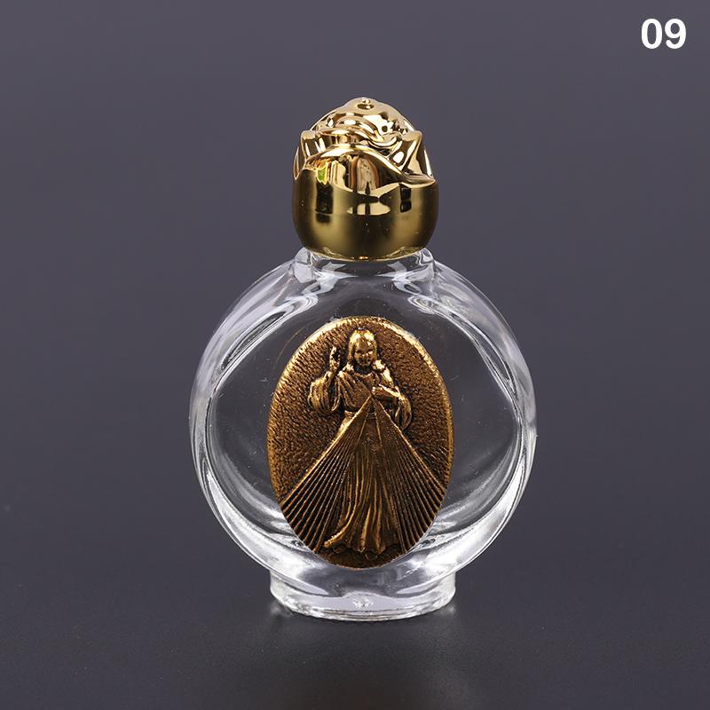 22 typů svěcené vody Ježíšova láhev Láhev náboženského kříže Láhev křesťanské panny Socha Láhev Láhev na svěcenou vodu