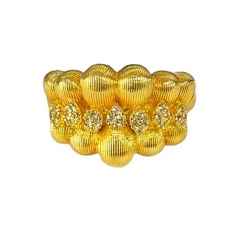 Italian Medieval Vintage Brushed Open Ring Niche High-End Exquisite Retro Personalized Ring