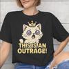 This Is An Outrage Princess Donut Cat New Arrival T Shirts Unisex Unisex Cotton Tee Shirt Clothing