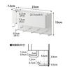 Yamazaki Magnetic Leash Hook with W23 x x Pet Walking Small Item Easy Installation on Entrance 10912 Storage, White, D7.3 H13cm, Nooks, Accessories,
