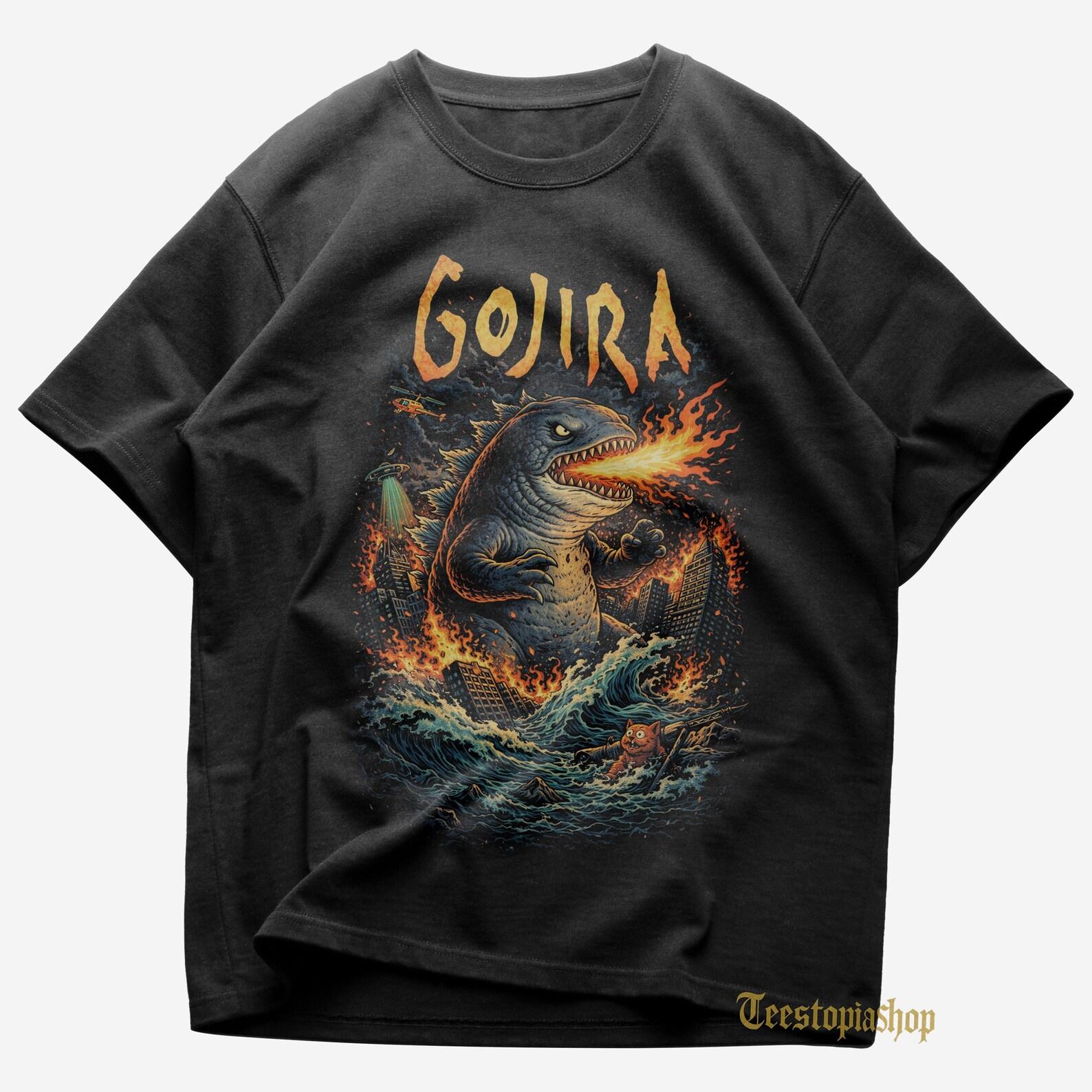 Gojira T shirt - Stranded - Silvera - Flying Whales - Magma Album - Fortitude Album - Gojira Merch - Metal Music Shirt M