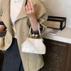 Embroidery Chinese Style Kiss Lock Handbag Faux Pearl Chain Silk Clutch Bag  Special Events
