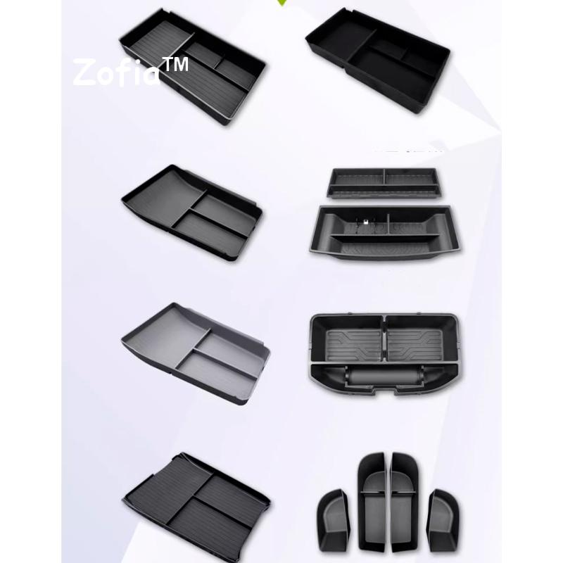For Xpeng XiaoPeng G9 2023 2024 2025 Car Armrest Storage Box Center Console Organizer Container Storage Box ABS Pad Accessories
