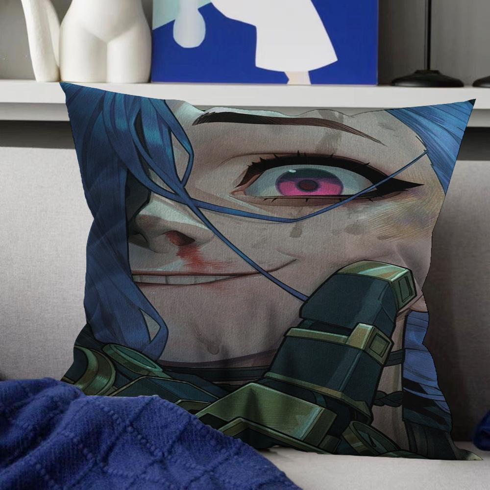 Game Arcane Legends Jinx Main Characters Art Pillow Gifts Home Office Furnishings Bedroom Sofa Car Cushion Cover Case 45x45cm