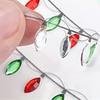 Christmas Lights Stickers for Crafts 3D Gem Border Dimensional Sticker Christmas Light
